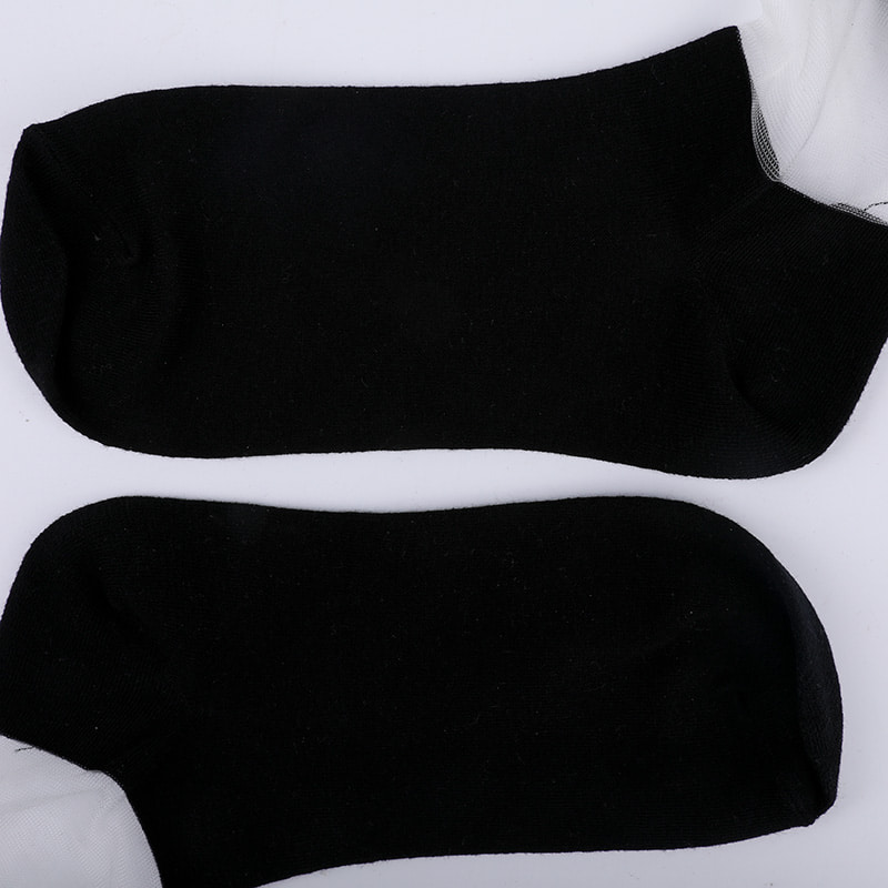 Sarung kaki wanita bahagian bawah kapas sutera kaca fesyen jahitan sarung kaki wanita ikatan simpul sutera telus Sarung kaki wanita sutera kristal WSD1911