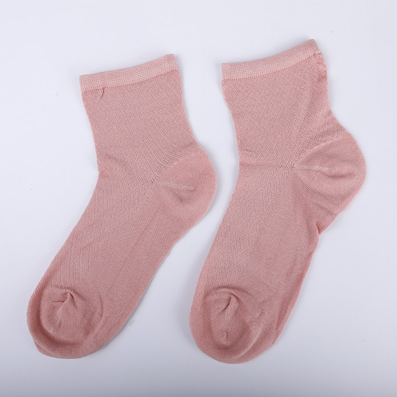 Beg nilon gentian buluh lembut, stokin wanita kasual berlian kecil nipis, stokin wanita jahitan tangan WSD1689