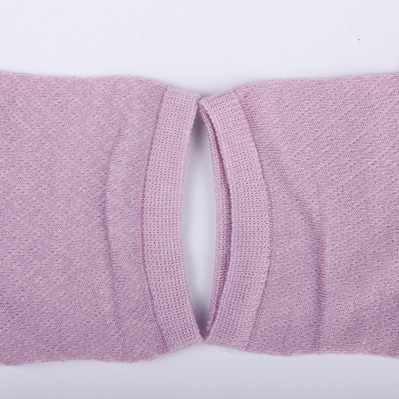 Beg nilon gentian buluh lembut, stokin wanita kasual berlian kecil nipis, stokin wanita jahitan tangan WSD1689