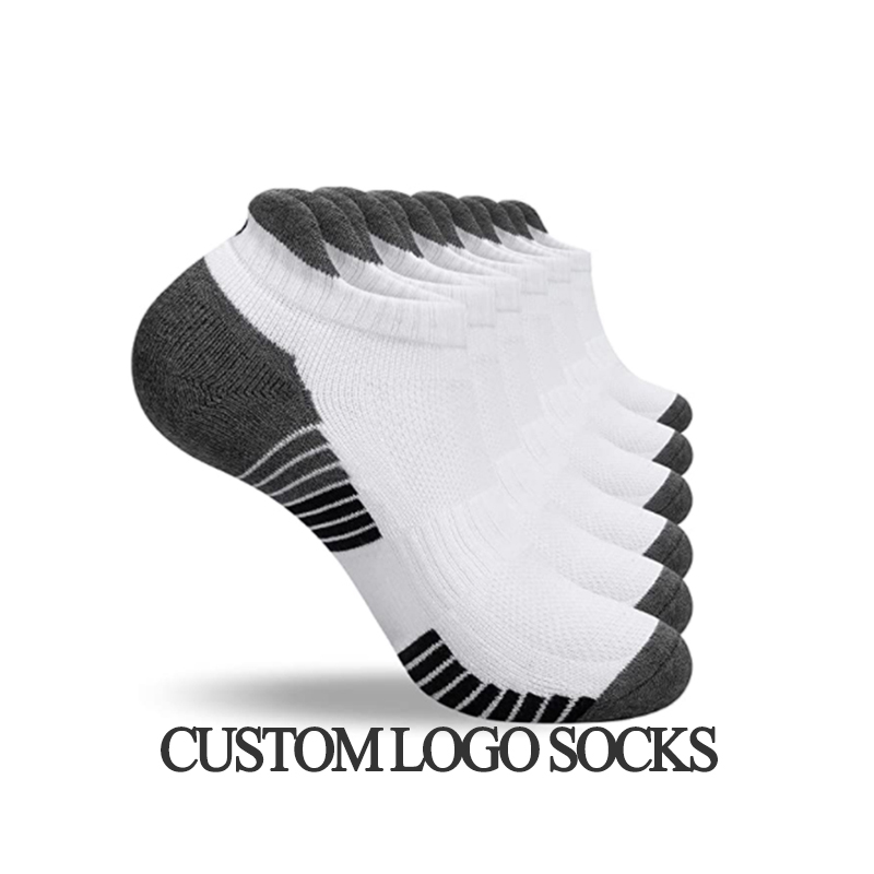 Berkualiti OEM Crew Fashion Jacquard Men Gym Basketball Sports Sock Terry Anti Slip Custom Socks Logo